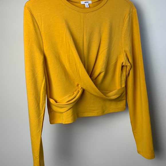 Mustard yellow plain blouse - Picture 1 of 7